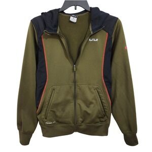 Nike Therma Fit‎ Labron James Full Zip Hoodie Jacket Mens Medium Olive Black